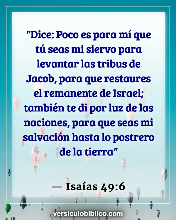 Versículos De La Biblia sobre Haciendo discípulos (Isaías 49:6)