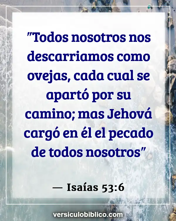 Versículos De La Biblia sobre No ser perfecto (Isaías 53:6)