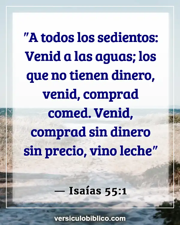 Versículos De La Biblia sobre Hambre de Dios (Isaías 55:1)