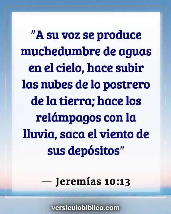 Versículos De La Biblia sobre Cuarentena (Jeremías 10:13)