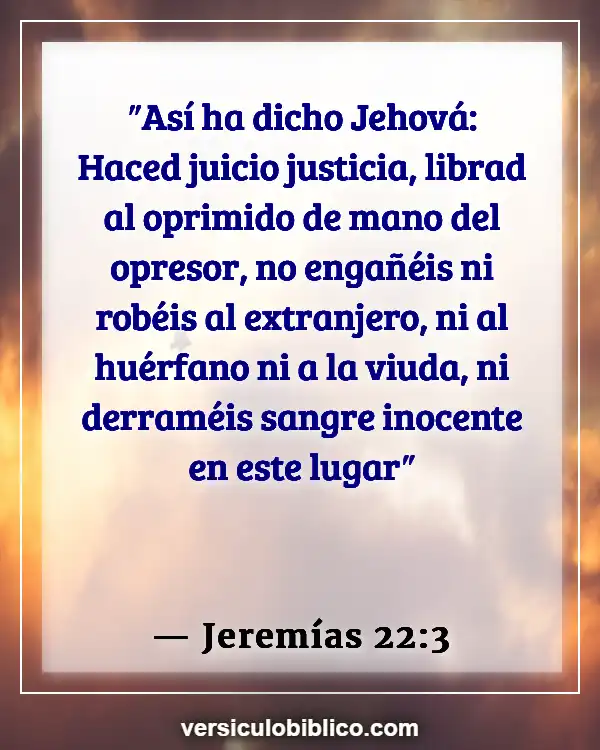 Versículos De La Biblia sobre Opresión (Jeremías 22:3)