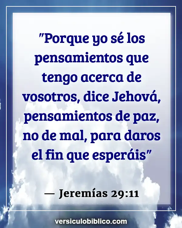 Versículos De La Biblia sobre Intimidad con Dios (Jeremías 29:11)