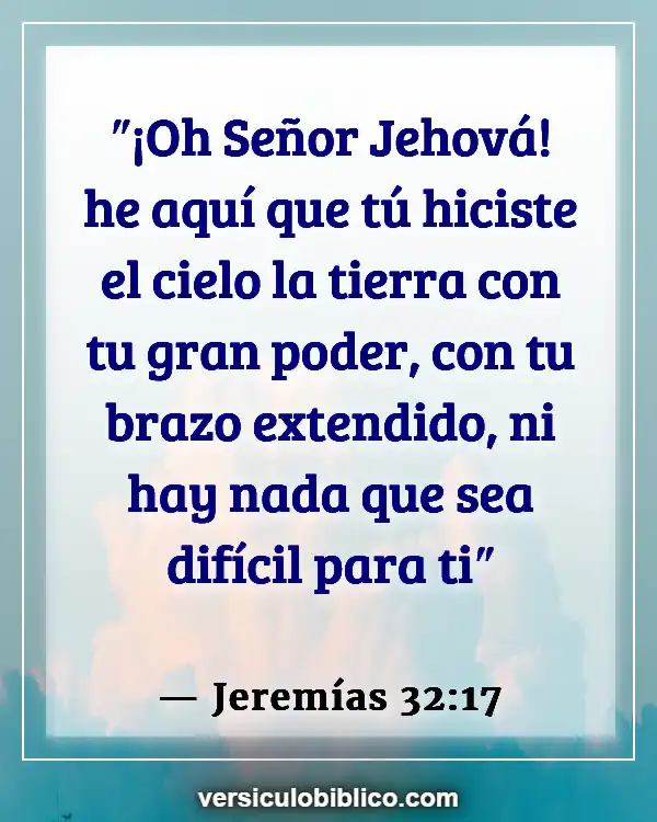 Versículos De La Biblia sobre Fuerza de Dios (Jeremías 32:17)