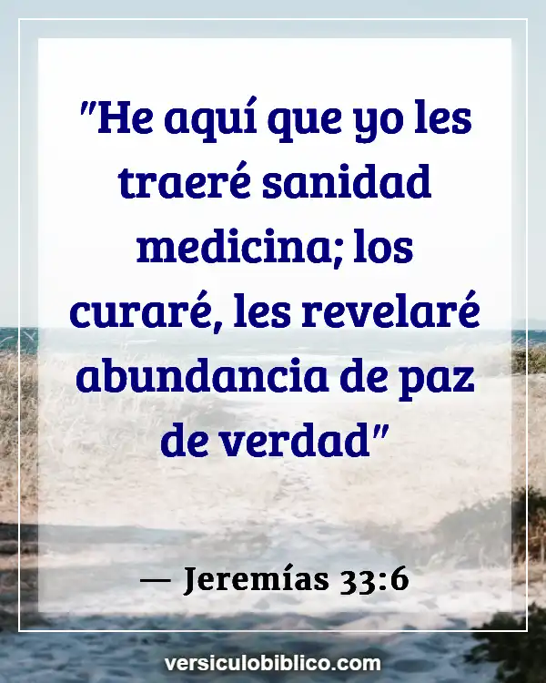 Versículos De La Biblia sobre Curación Física (Jeremías 33:6)