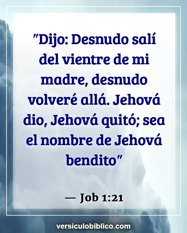 Versículos De La Biblia sobre Desnudez (Job 1:21)