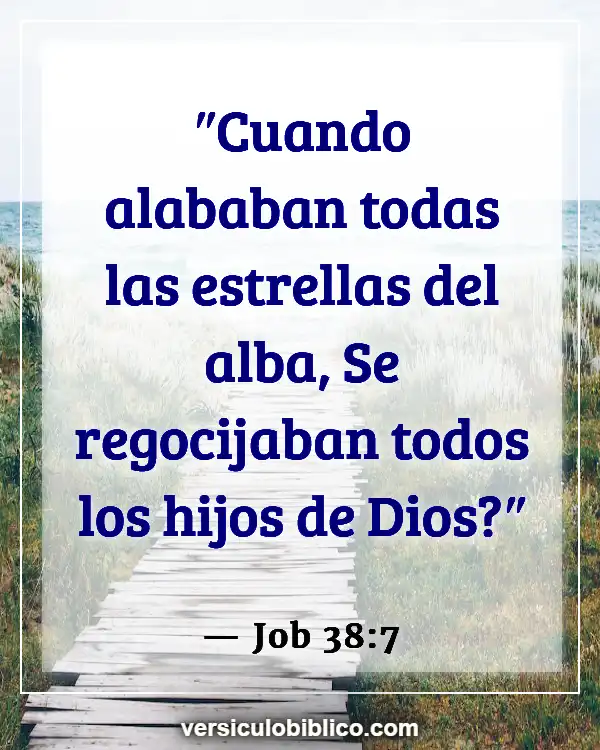 Versículos De La Biblia sobre Gritos (Job 38:7)