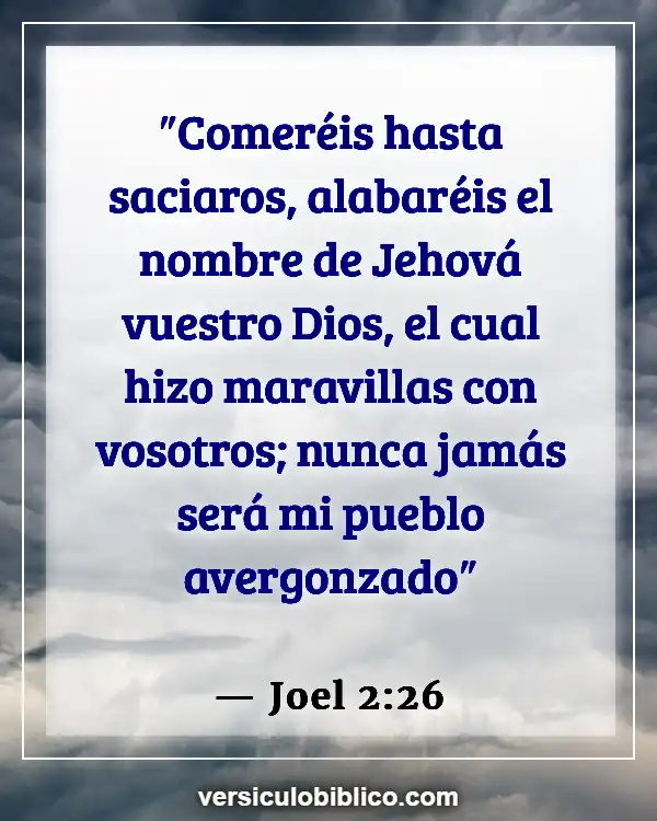 Versículos De La Biblia sobre Gritos (Joel 2:26)