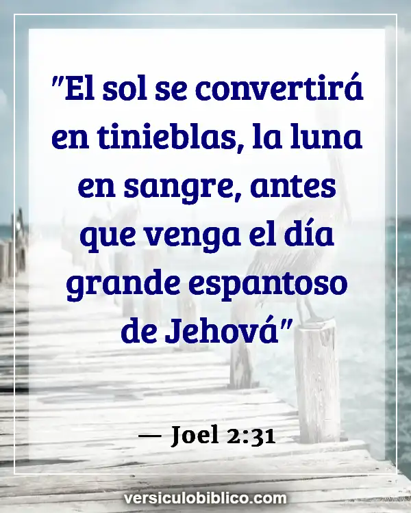 Versículos De La Biblia sobre Sol (Joel 2:31)