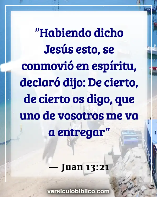 Versículos De La Biblia sobre Judas (Juan 13:21)