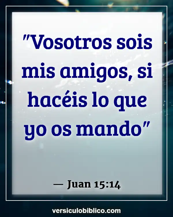 Versículos De La Biblia sobre Obedeciendo a Dios (Juan 15:14)