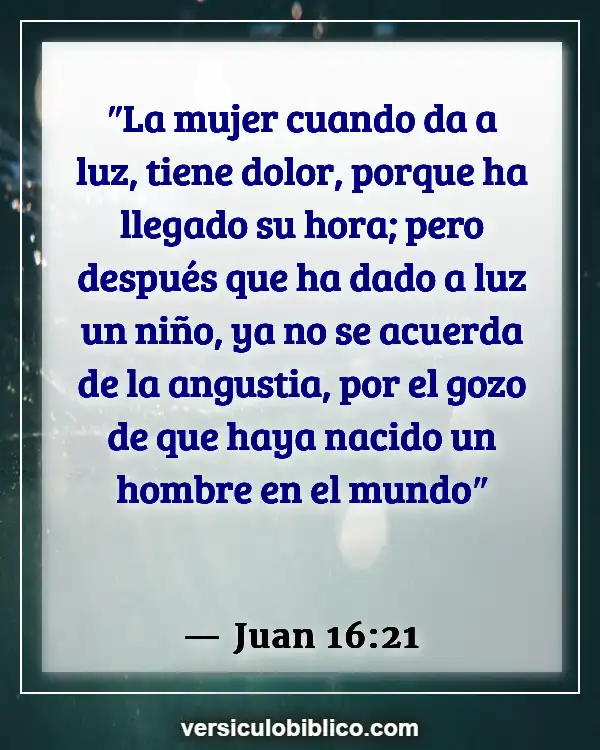 Versículos De La Biblia sobre Madre (Juan 16:21)