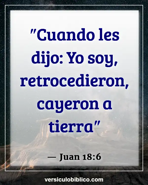 Versículos De La Biblia sobre Jesús milagros (Juan 18:6)