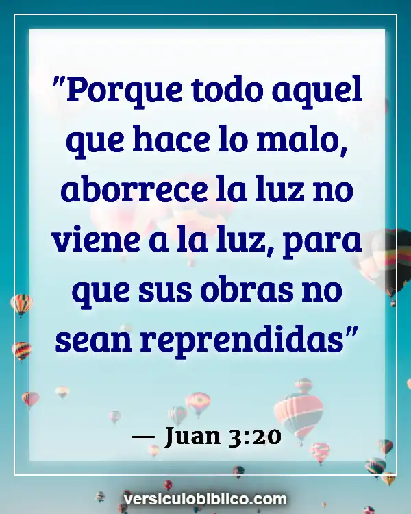 Versículos De La Biblia sobre Juzgar a los demás (Juan 3:20)