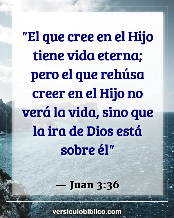 Versículos De La Biblia sobre Hambre de Dios (Juan 3:36)