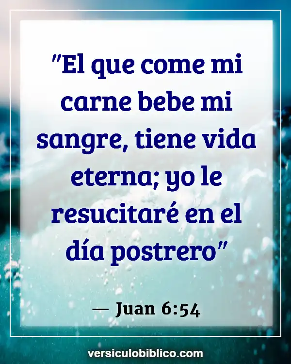 Versículos De La Biblia sobre Echar de menos a alguien (Juan 6:54)