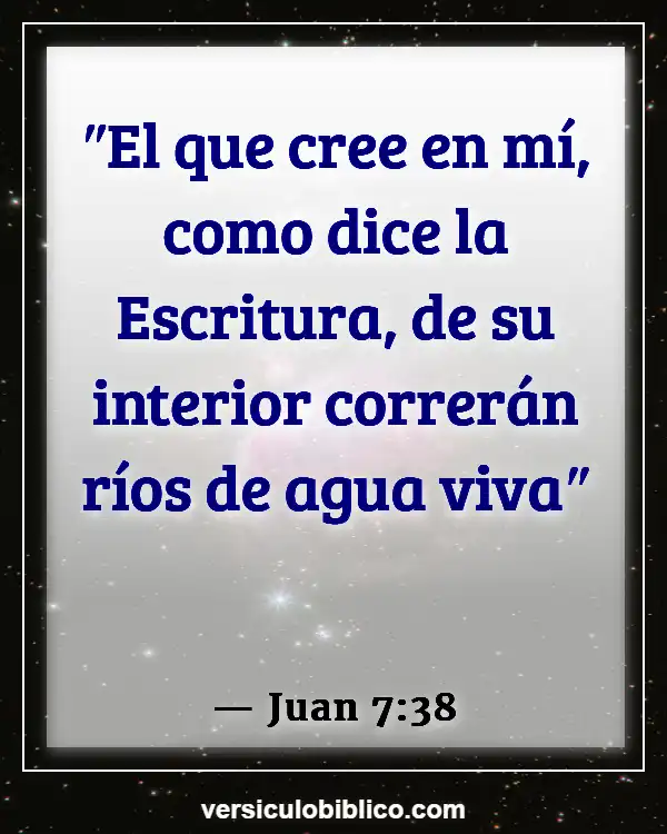 Versículos De La Biblia sobre Vivir para Dios (Juan 7:38)