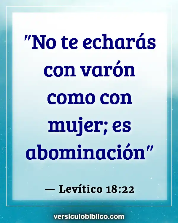 Versículos De La Biblia sobre Casarse con primos (Levítico 18:22)