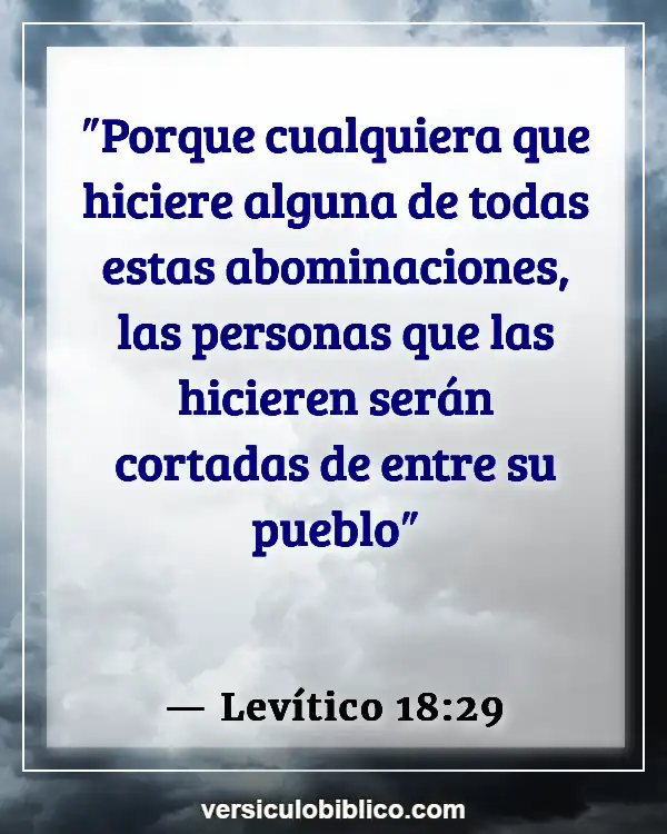 Versículos De La Biblia sobre Incesto (Levítico 18:29)