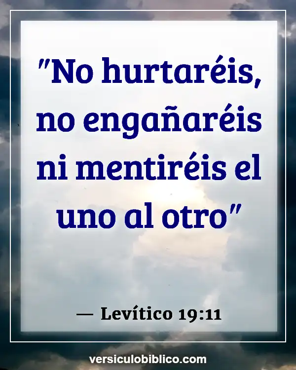 Versículos De La Biblia sobre Constituir (Levítico 19:11)