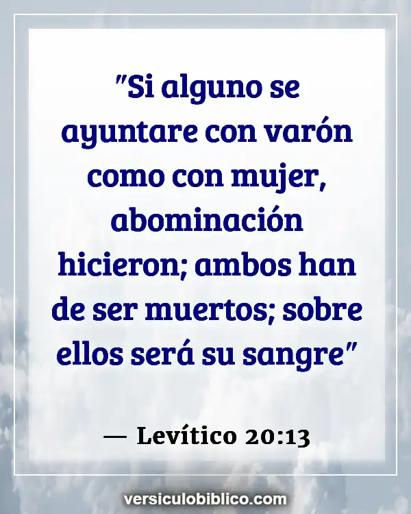 Versículos De La Biblia sobre Casarse con primos (Levítico 20:13)