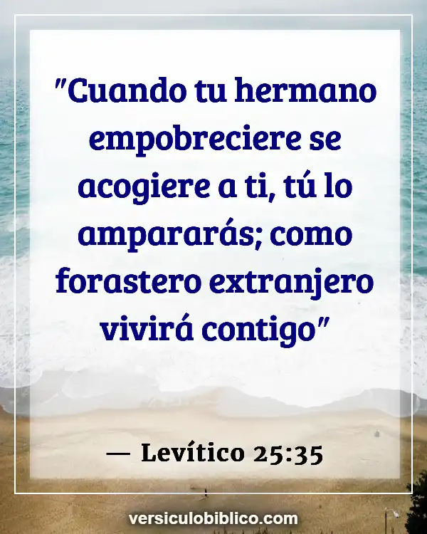 Versículos De La Biblia sobre Usura (Levítico 25:35)