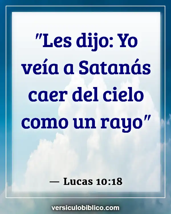 Versículos De La Biblia sobre Lucifer (Lucas 10:18)