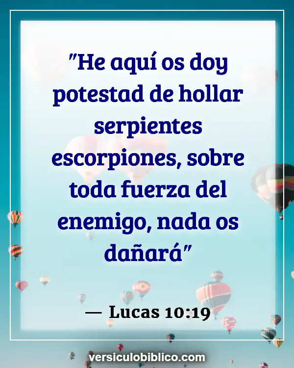 Versículos De La Biblia sobre Tus enemigos (Lucas 10:19)