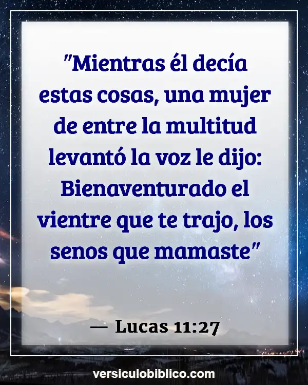 Versículos De La Biblia sobre Madre e hijo (Lucas 11:27)