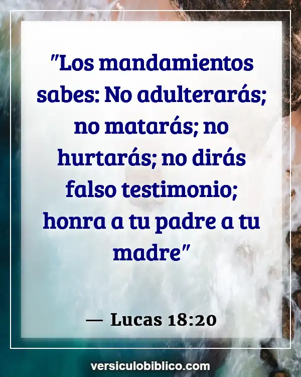 Versículos De La Biblia sobre Madre (Lucas 18:20)