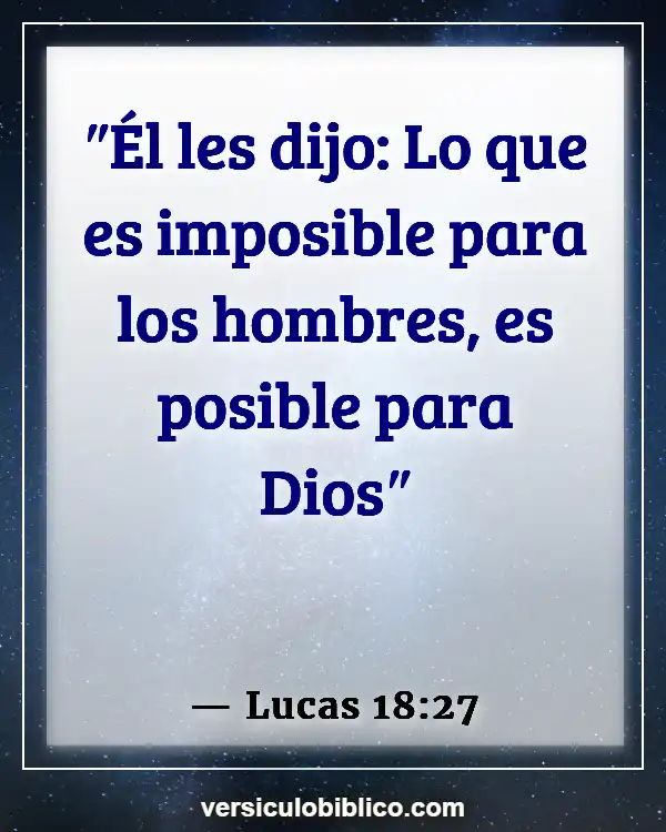 Versículos De La Biblia sobre Jesús milagros (Lucas 18:27)