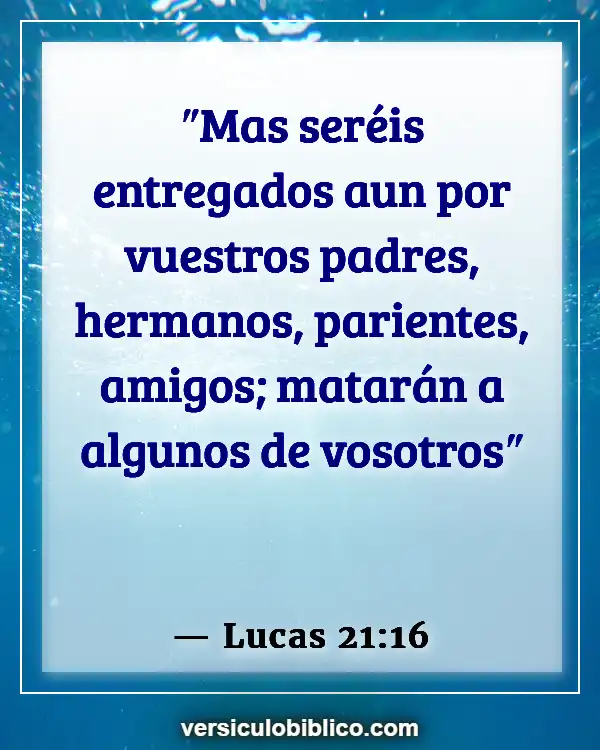 Versículos De La Biblia sobre Siendo traicionado (Lucas 21:16)