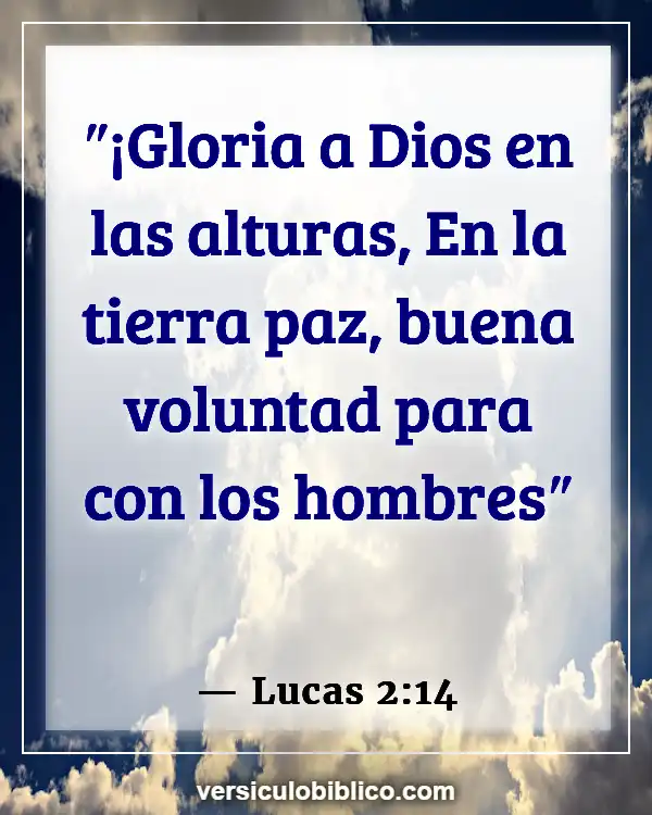 Versículos De La Biblia sobre Gloria (Lucas 2:14)