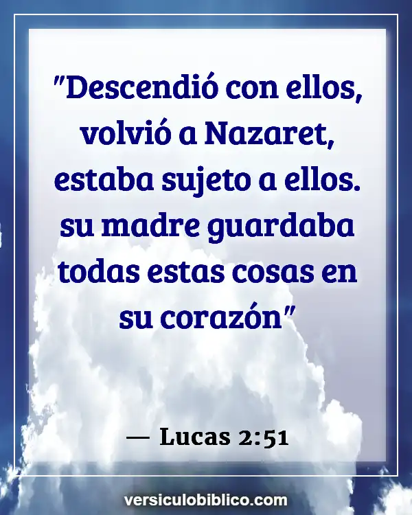 Versículos De La Biblia sobre Madre (Lucas 2:51)