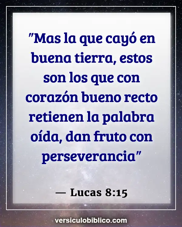 Versículos De La Biblia sobre Persistencia (Lucas 8:15)