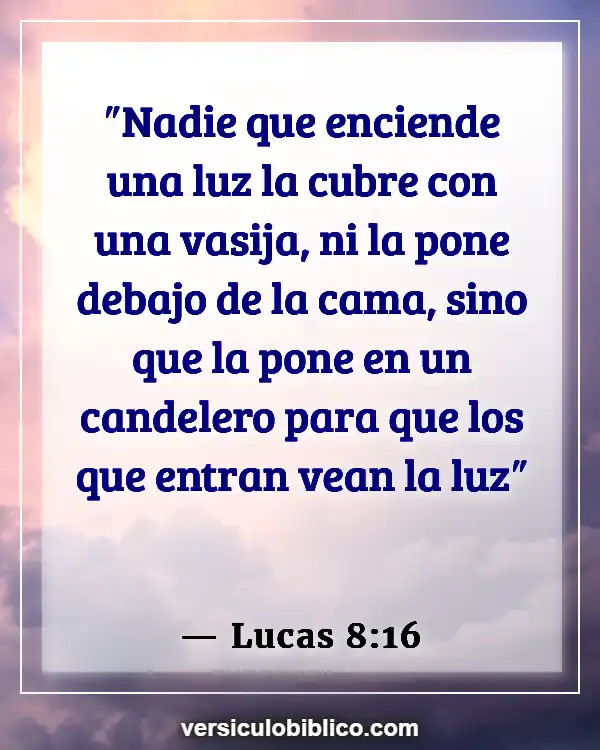 Versículos De La Biblia sobre Guardar secretos (Lucas 8:16)