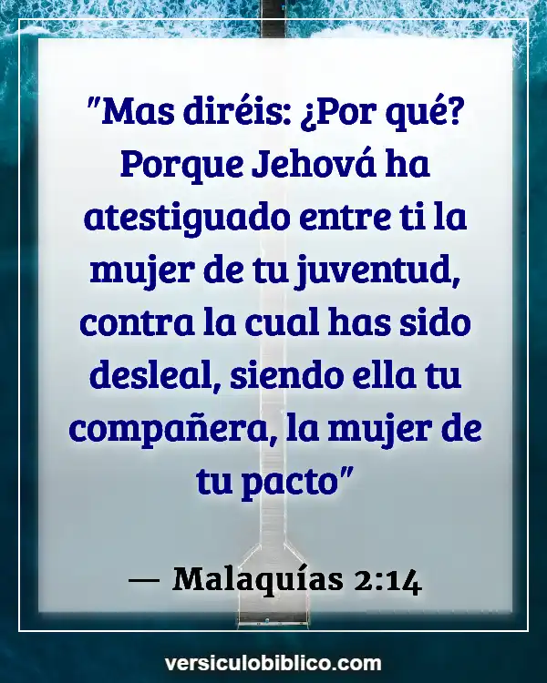 Versículos De La Biblia sobre Casamiento (Malaquías 2:14)