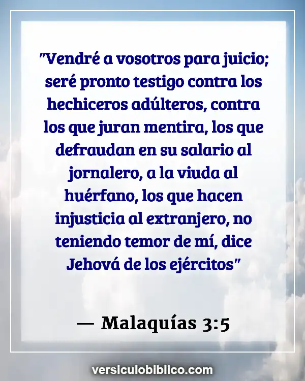 Versículos De La Biblia sobre Opresión (Malaquías 3:5)