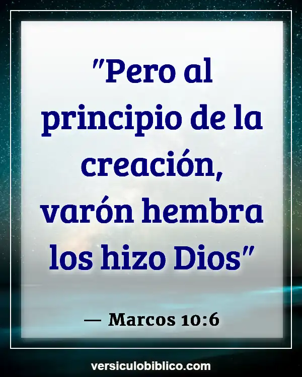 Versículos De La Biblia sobre Dejando el hogar (Marcos 10:6)