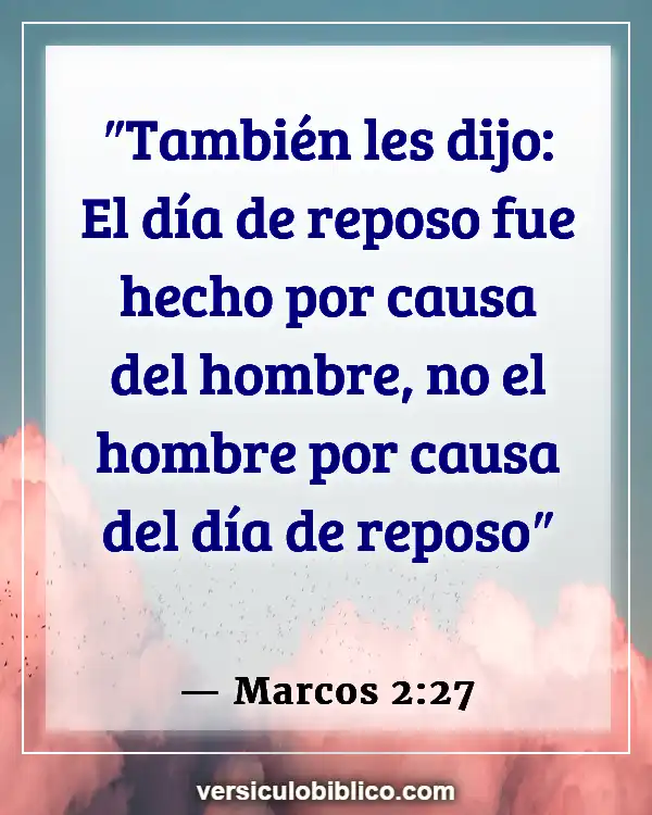 Versículos De La Biblia sobre Convertirse en cristiano (Marcos 2:27)