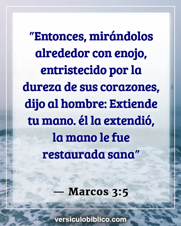 Versículos De La Biblia sobre Control de la ira (Marcos 3:5)