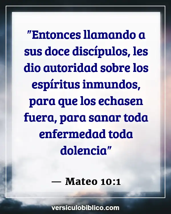 Versículos De La Biblia sobre Curación Física (Mateo 10:1)