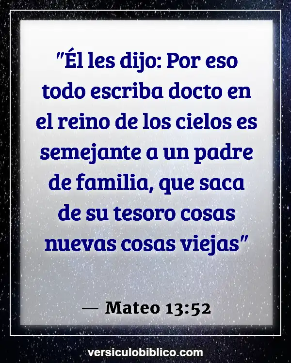 Versículos De La Biblia sobre Ser un discípulo (Mateo 13:52)