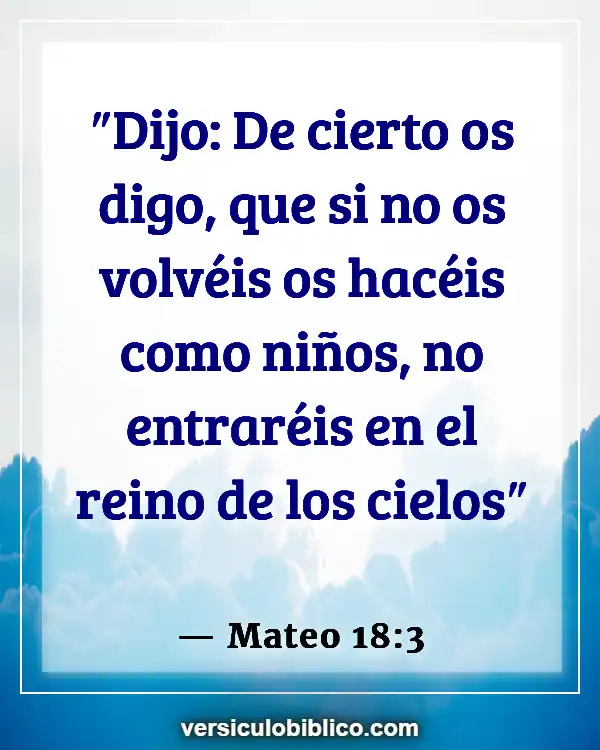 Versículos De La Biblia sobre Océano (Mateo 18:3)