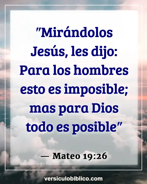 Versículos De La Biblia sobre Aptitud física (Mateo 19:26)