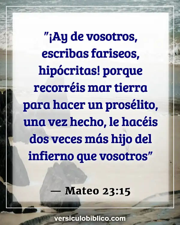 Versículos De La Biblia sobre Fariseos (Mateo 23:15)