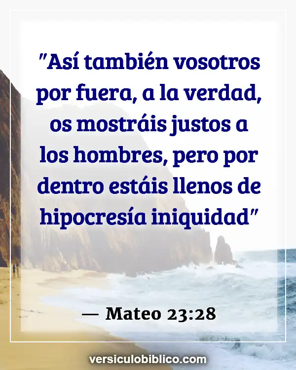 Versículos De La Biblia sobre Apariencia física (Mateo 23:28)