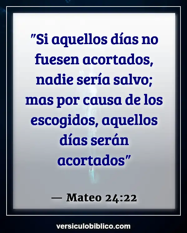 Versículos De La Biblia sobre Jesús Regreso (Mateo 24:22)