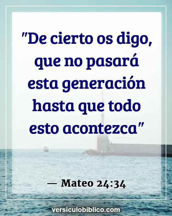 Versículos De La Biblia sobre Jesús Regreso (Mateo 24:34)