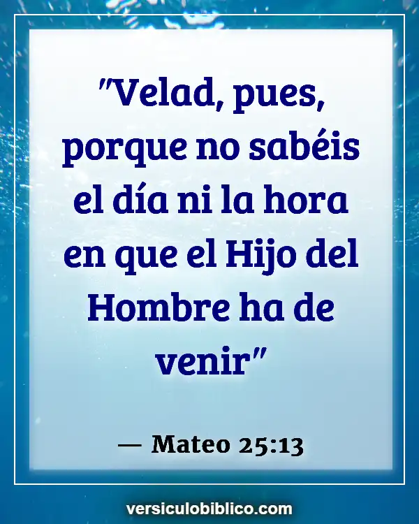 Versículos De La Biblia sobre Consciencia (Mateo 25:13)