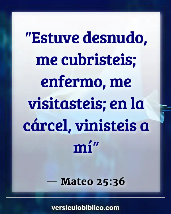 Versículos De La Biblia sobre Enfermeras (Mateo 25:36)